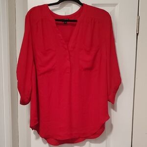 Torrid Harper Vibrant Scarlet Blouse